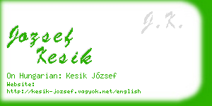 jozsef kesik business card